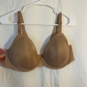 Soma Tan Vanishing 360 Perfect Coverage Lace Trim Bra 38D